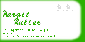margit muller business card
