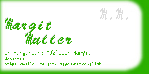 margit muller business card